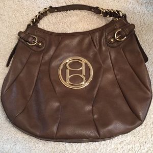 Large Brown leather Bebe Bag